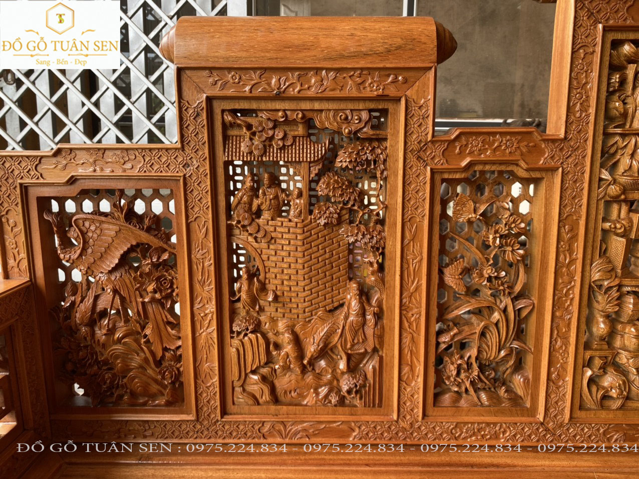 Thông tin chi tiết bộ trường kỷ 7 nô gỗ gụ 